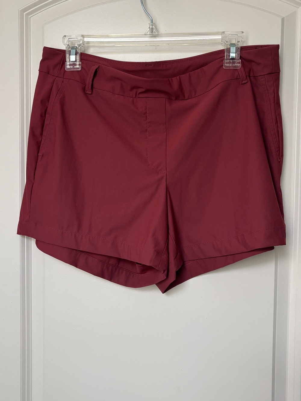 SPANX Athletic Shorts in Deep Wine